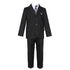 Big Boys Navy Blue 5 Piece Vest Jacket Pants Special Occasion Suit 8-20 - SophiasStyle.com